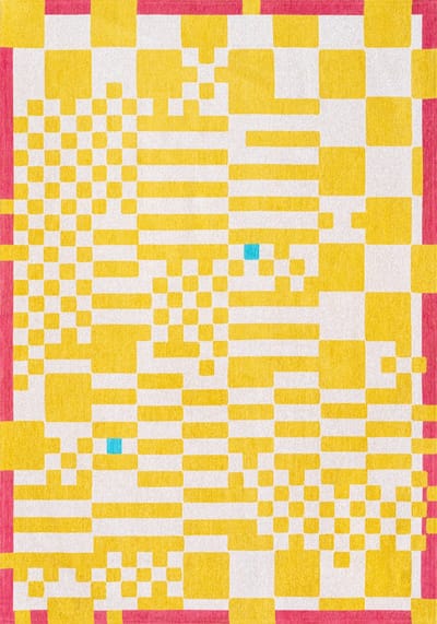 Wasbaar Binnen & Buiten Vloerkleed - 80 x 150 cm - Louis De Poortere Chess Cupcake - Laagpolig Tapijt - Gerecycled PET - Made in Belgium - Circulair