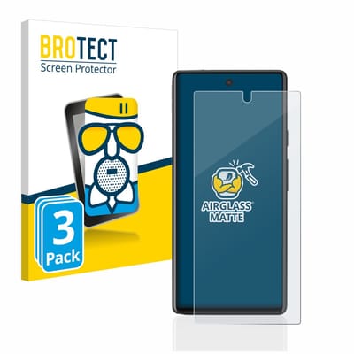 BROTECT - Screenprotector voor Google Pixel 6a - Folie Beschermfolie Beschermglas matte 3 Stuks