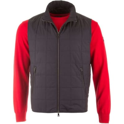 Paul & Shark Body-Warmer Luxury Microfiber Quilted Navy / male