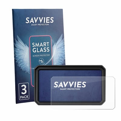 3 Stuks Savvies Screenprotector - geschikt voor WonVon Motorrad Carplay 7" Pro - beschermfolie glas transparant