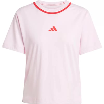 Adidas Sportswear Essentials Color Pop Cotton T-Shirt - Dames - Roze