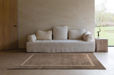 LIGNE PURE Transform Vloerkleed/tapijt - Bruin Beige Vierkant - 60x120