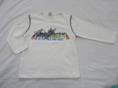 dirkje , jongens , t-shirt lange mouw , creme, polar expedition , 116  - 6 jaar