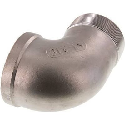Rp 3'' x R 3'' F/M RVS L-Fitting 90graden 16 Bar - FL2E-FM-SH-300R