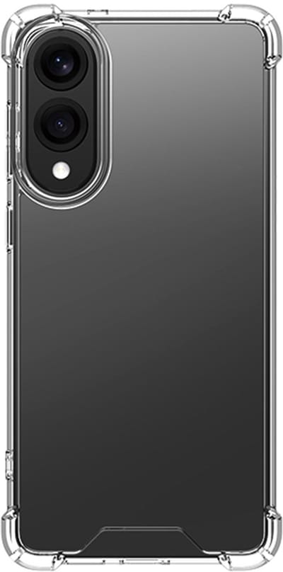 Rixus Anti-Burst Case For Samsung Galaxy S25 Edge Transparent