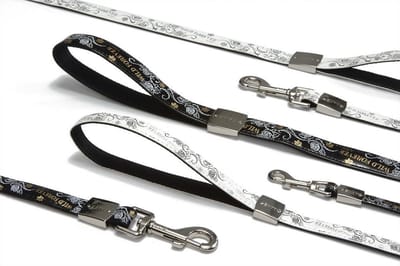 Beeztees Envy looplijn hond Wild forever - Wit - 200 cm