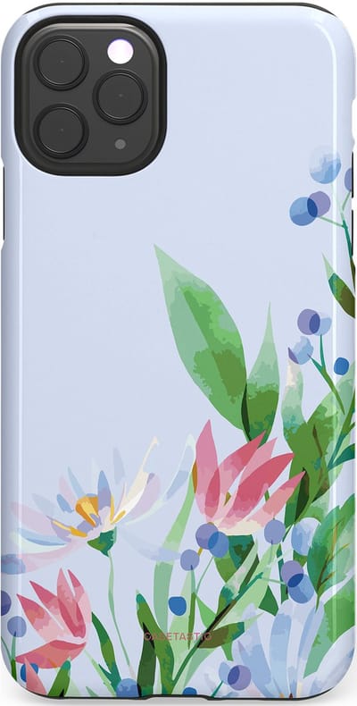 Casetastic hoesje geschikt voor Apple iPhone 11 Pro Max - Dubbellaagse bescherming - Dromen in pastel - Fashion Case - Lichtgrijs Mintgroen