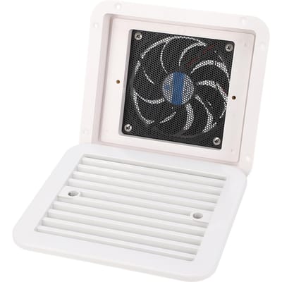 205x185mm 12V Camper Zijventilator Enkele Richting 3.6W Zijdelingse Luchtuitlaat Ventilatie Afzuigventilator voor Caravan Motorhome black
