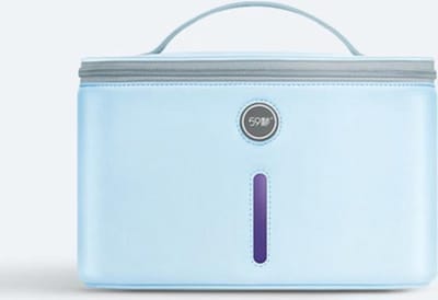 59s. UV-C LED sterilisator beautycase softshell. P55. Voor steriliseren van div. voorwerpen, zoals mondmasker, telefoon, sleutels, make-uptools, kapperspullenetc.