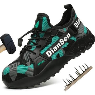 Zomer Stalen Neus Constructie Veiligheidswerkschoenen voor Heren Sneakers Licht Ademend Veiligheidslaarzen Anti-Punctie Werkschoenen 40