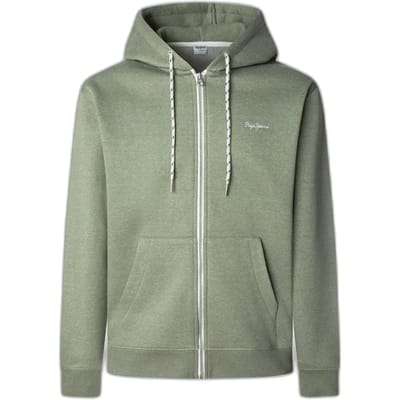 Pepe Jeans Macbeth Melange Sweatshirt Met Rits Groen S Man
