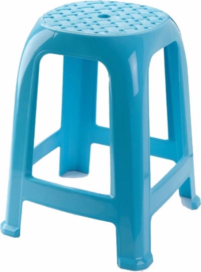 Plasticforte Krukje - lichtblauw - kunststof - 46,5 cm - keuken/badkamer opstapje