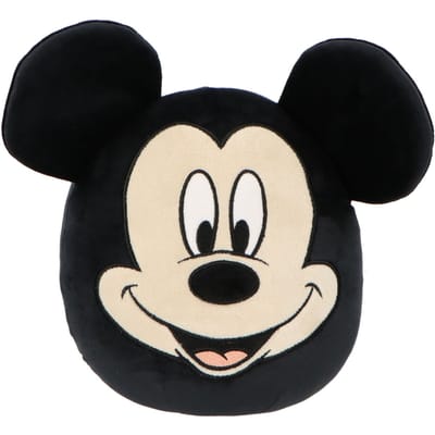 Mickey Mouse Squishy 32 cm - Knuffel - Zachte stof - Zwart