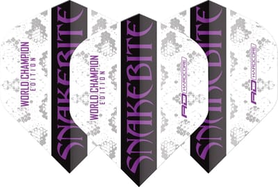 Red Dragon Peter Wright Snakebite World Champion 2020 White - Dart Flights