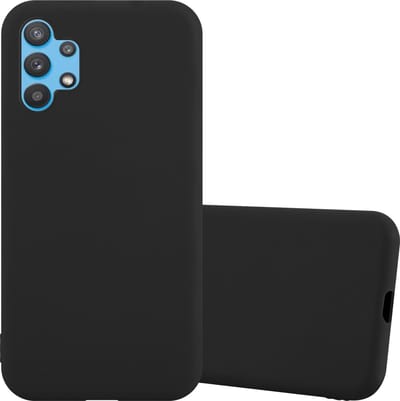 Cadorabo Hoesje geschikt voor Samsung Galaxy A32 4G in CANDY ZWART - Beschermhoes gemaakt van flexibel TPU silicone Case Cover