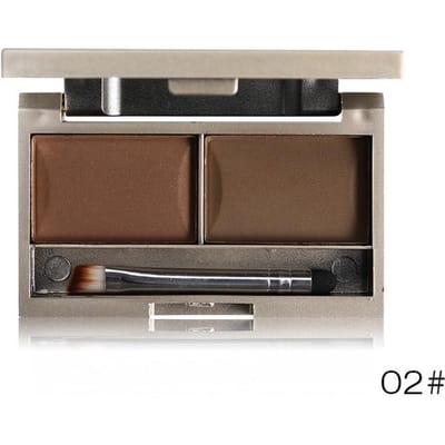 Wenkbrauwpoeder Make-up Waterdichte natuurlijke wenkbrauwversterkers Schaduw cosmetische kit met borstelspiegel
