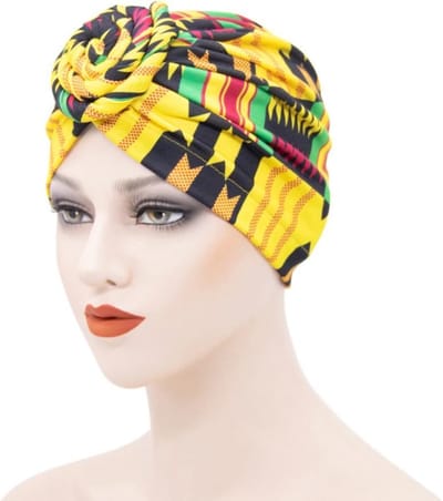 Cabantis Indische - Arabische|Hoofddeksel|Indisch|Tulband|Muts|Hijab|Geel-Rood-Groen
