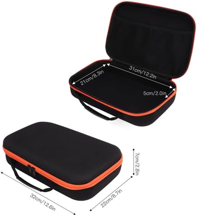 Dailygoods - Opbergtas voor Harde Gereedschap - Multifunctionele Organizer - Waterdicht en Draagbaar - Zwart - Geschikt voor Elektriciens - Ideaal voo...