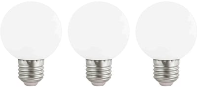 VITO LED Lamp G45 E27 - 3W (vervangt 20W) - 180lm - 6400K Koel Wit - 180-240V - Flikkervrij - Energiezuinig - 3 stuks