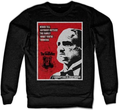 The Godfather Sweater/trui -S- Never Tell Anybody Zwart
