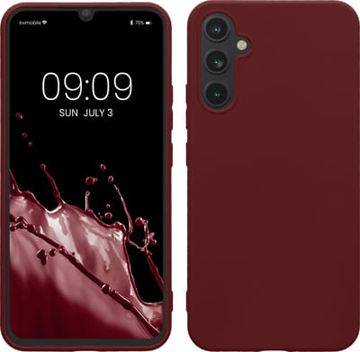 kwmobile telefoonhoesje geschikt voor Samsung Galaxy A34 5G - Hoesje voor smartphone - Back cover in bordeaux-violet
