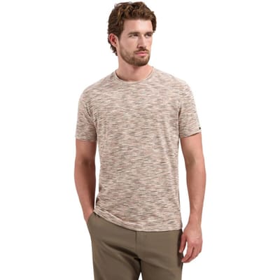 Gestreepte T-shirt met ronde hals en korte mouwen