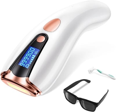 REN® Laser Ontharingsapparaat – Haarverwijderaar IPL Technologie – Ontharingsapparaat Met 9 Energieniveaus - Wit - ‎ 28 cm x 17 cm x 8 cm