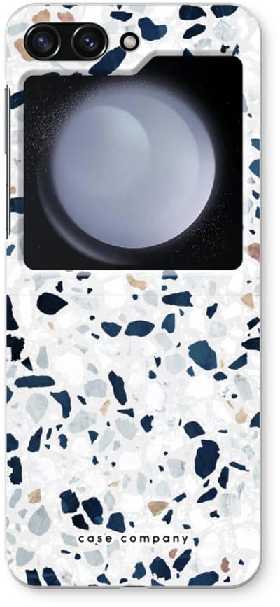 Case Company® - Hoesje geschikt voor Samsung Galaxy Z Flip5 hoesje - Terrazzo N°1 - Soft Cover Telefoonhoesje - Bescherming aan alle Kanten en Schermrand