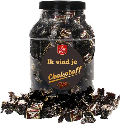 Côte d'Or Chokotoff met sticker "Ik vind je Chokotoff" - 1600g