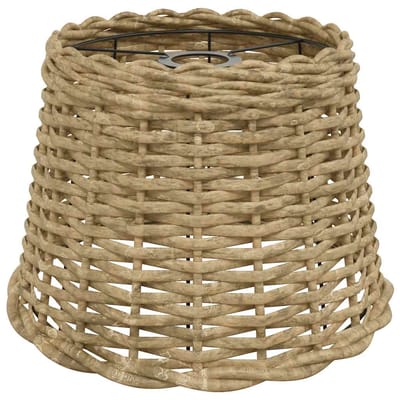 vidaXL - Plafondlampenkap - Ø30x20 - cm - wicker - bruin
