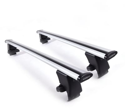 Dakdragers geschikt voor Renault 5 E-tech vanaf 2025 glad dak - Aluminium - Hoog laadvermogen 100kg - Wingbar - Zilver - Merk Farad