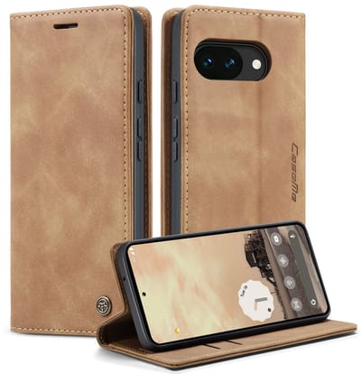CaseMe Hoesje - Geschikt voor Google Pixel 10a Hoesje - CaseMe 013 Book Case - Bruin