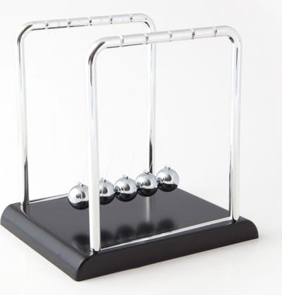 United Entertainment ® - Giant Newton's Cradle - Zilver/Zwart