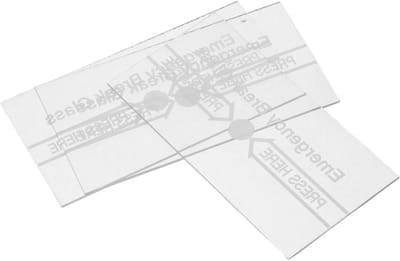 Noodglas Alarm - Brandmeldpaneel Deksel - Veiligheid Verhogend - Directe Activering - 7.1 cm Breed - Transparant