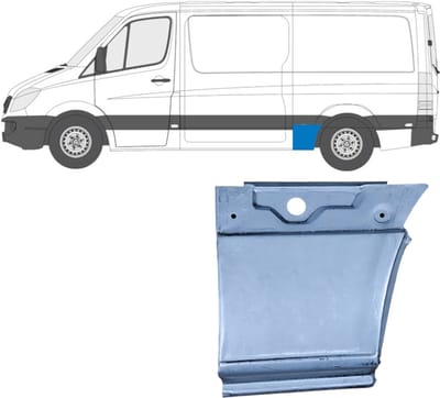 Reparatiepaneel achterspatbord voor Mercedes Sprinter 2006-2018 / Links