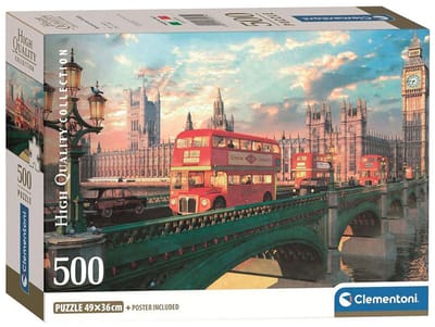 Clementoni - Puzzel - 500 Stukjes - Westminster Bridge - Puzzel Voor Volwassenen - High Quality Collection