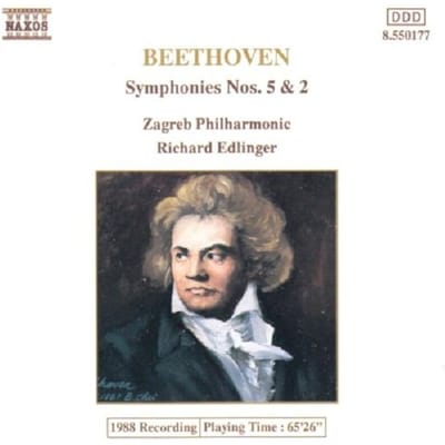 Zagreb Philharmonic, Richard Edlinger - Beethoven: Symphonies 5 & 2 (CD)