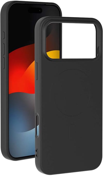 Bigben Connected, Hoesje geschikt voor iPhone 17 Pro Max - Siliconen MagSafe Ultra Hardcase, Zwart