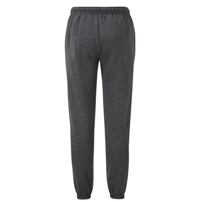 Fruit of the Loom Uniseks Classic Heather Elastische zoom joggingbroek voor volwassenen (Donkere Heide)