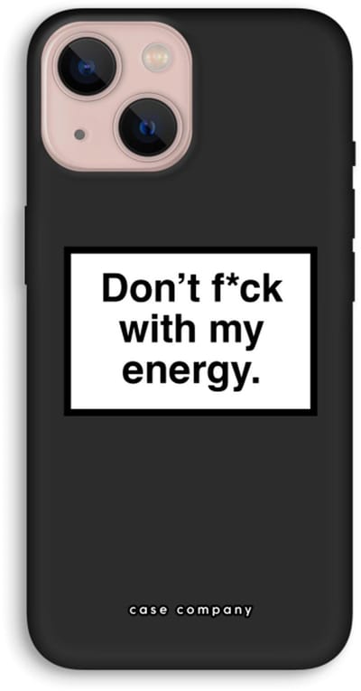 Case Company® - Hoesje geschikt voor iPhone 13 hoesje - My energy - Biologisch Afbreekbaar Telefoonhoesje - Bescherming alle Kanten en Schermrand