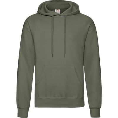 Fruit Of The Loom Heren Sweatshirt Met Capuchon / Hoodie (Klassiek Olive)