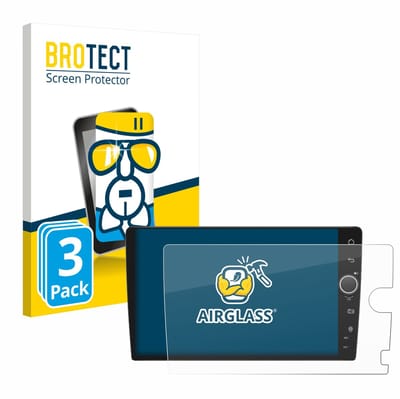 Screenprotector 3 Stuks voor Joying Car Radio 9" rechtsgestuurde Beschermglas transparant