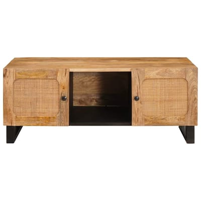 vidaXL - Salontafel - Artisan - Eiken - 100 - x - 54 - x - 40 - cm - Massief - Mango - Hout