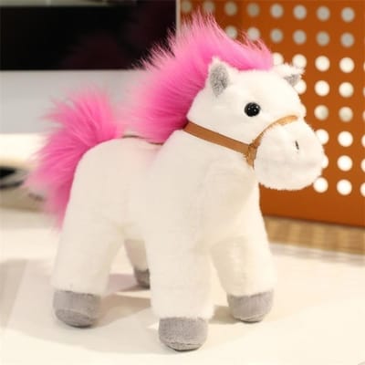 Schattige Jaar van het Paard Mascotte Paard Pluche Pop 23cm Simulatie Paard Pluche Speelgoed Zacht Paard Knuffeldier Huis Kamer Decoratie