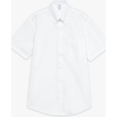 Brooks Brothers Non-iron Regular Shirt White Größe: 38 | Business hemden Outlet | Herren | Weiß
