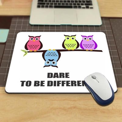 Leuke Muismat Met Uil 18X22cm - Muis - Kantoor - Bureau - Computer