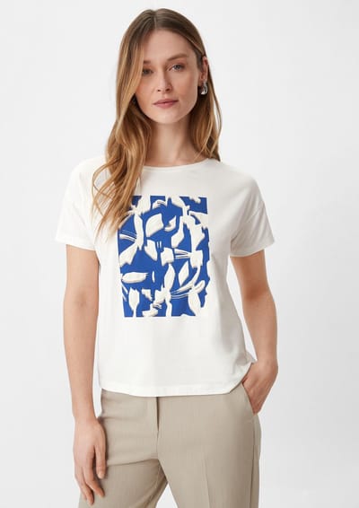 Black Label Women-T-shirt--01D3 WHITE-Maat 46