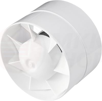 Ronde Kanaalventilator 125mm - Inbouw Ventilator voor Afzuiging en Toevoer