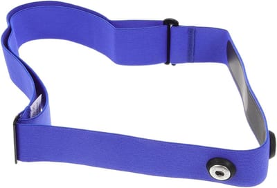 Sport Borstband - Hartslagmeter Riem - Sport Activiteiten - Verstelbaar Nylon Materiaal - 17 cm Lengte - Blauw
