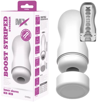 Chisa - Boost Striped - Stroker Masturbator - Wit